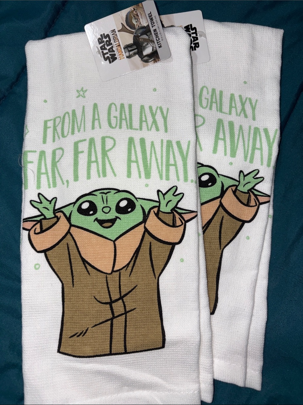 2 - Star Wars kitchen towels with Grogu Graphic